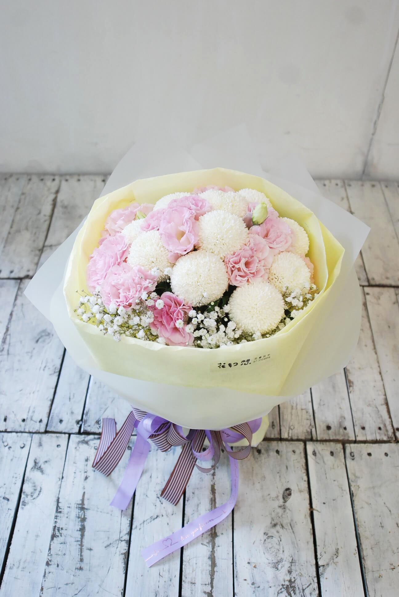 可愛乒乓菊pompon Mum Bouquet 花幻想