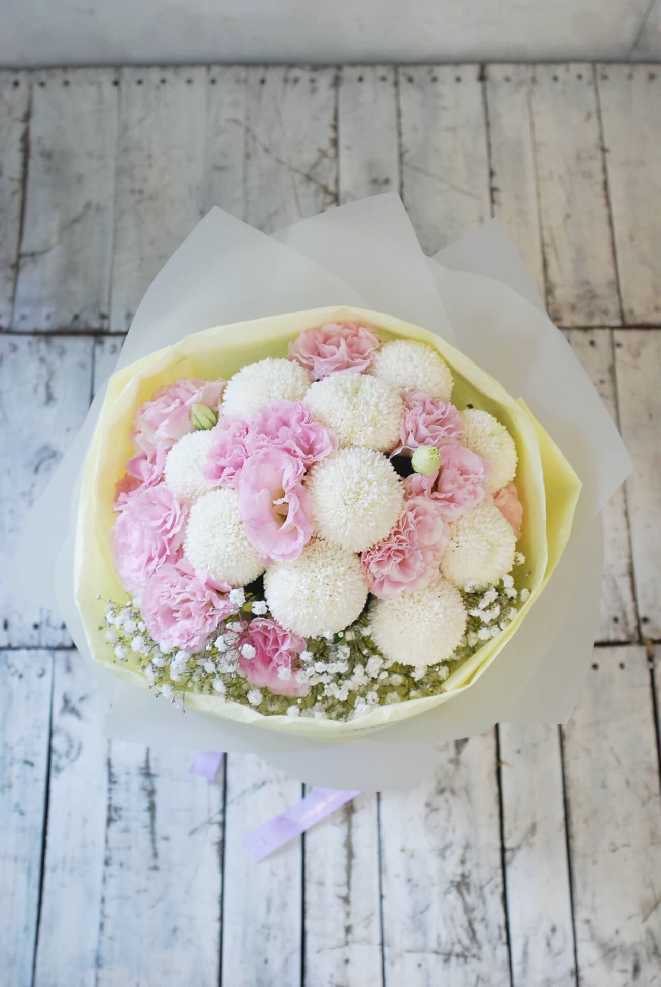 可愛乒乓菊pompon Mum Bouquet 花幻想
