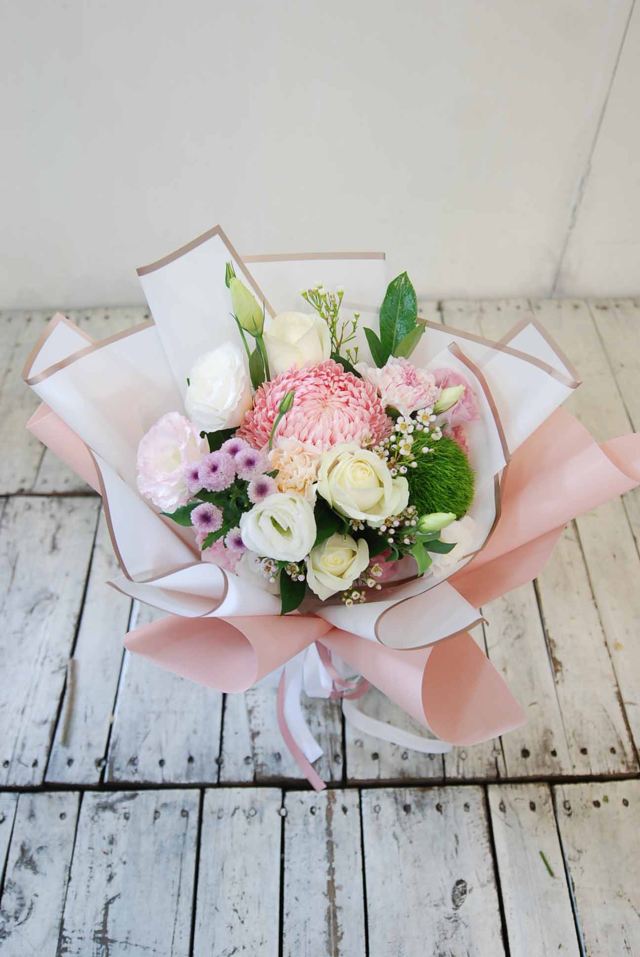 富貴牡丹菊花束chinese Mum Bouquet 花幻想