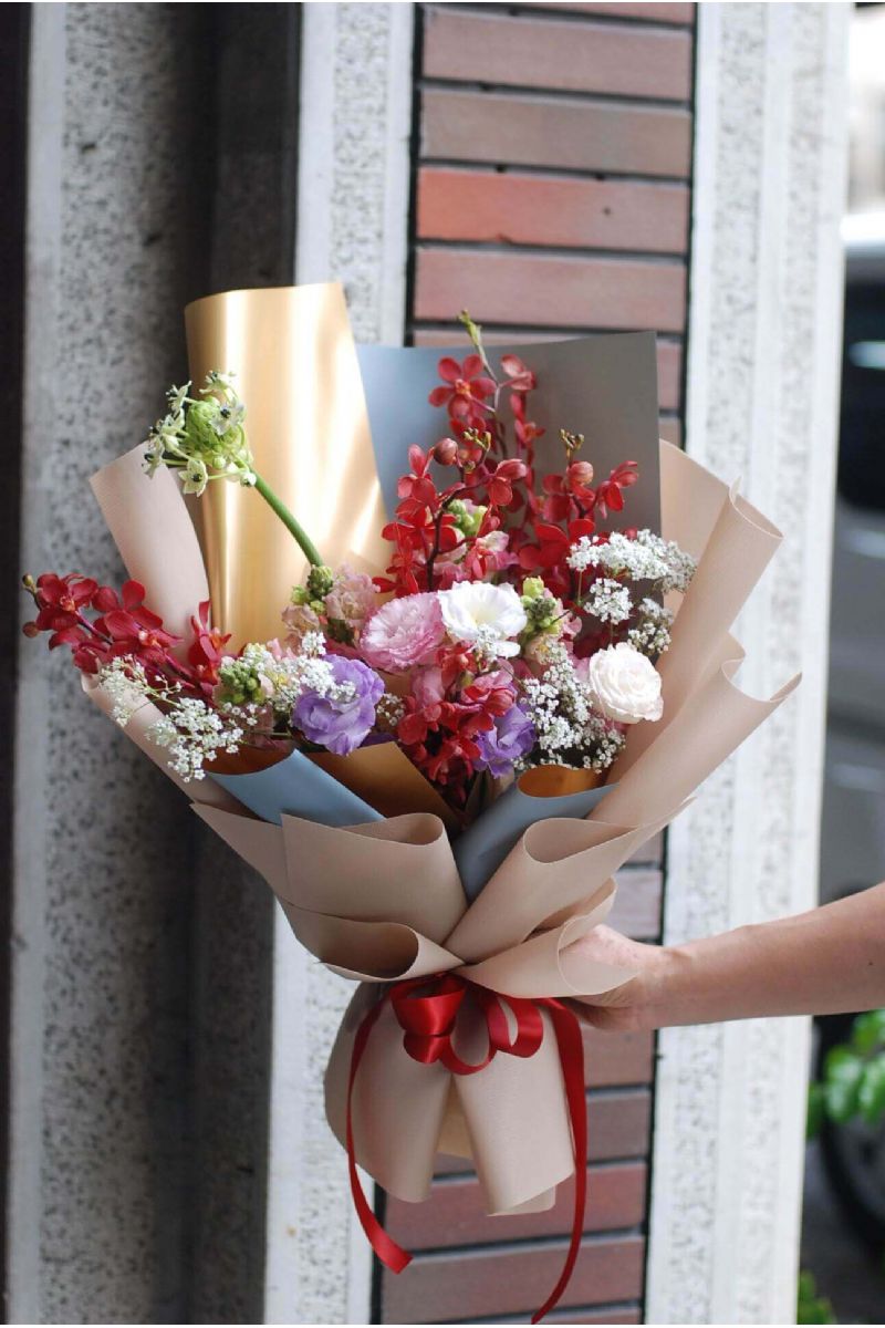 畢業蘭科花束