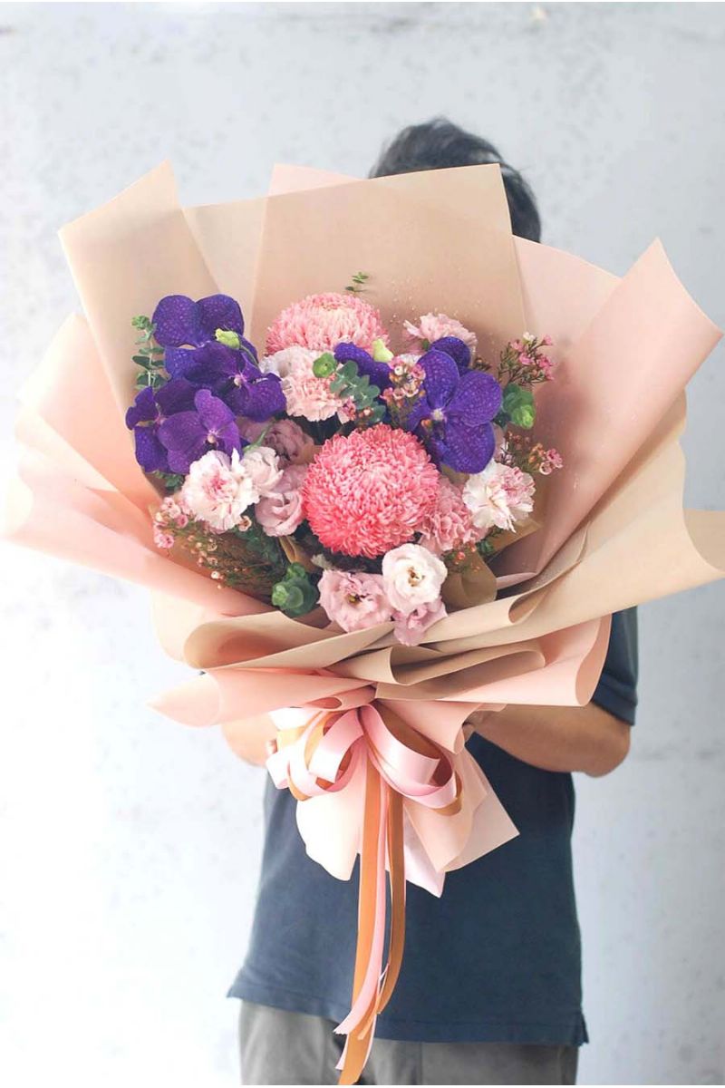 富貴牡丹菊花束Chinese Mum Bouquet