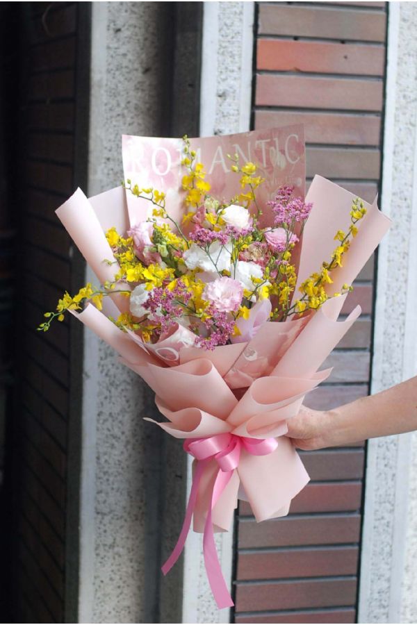畢業文心蘭花束