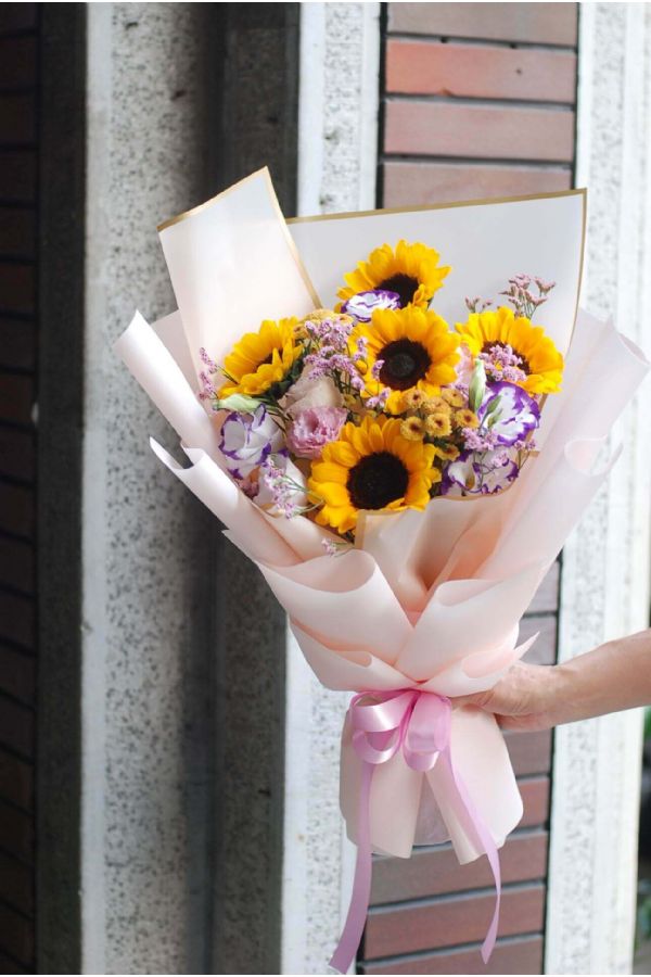 畢業向日葵花束