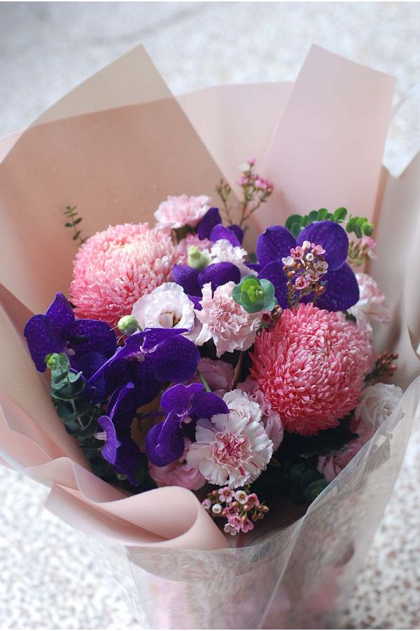 富貴牡丹菊花束Chinese Mum Bouquet