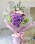 玫瑰搭配繡球花束Rose & Hydrangea Bouquet