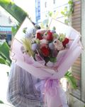 榮退百合花束