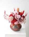開運招財紅色系永生桌花