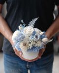 優雅白瓷永生桌花Preserved Flower Arrangement