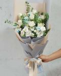 白色讚美White Rose Bouquet