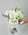清新款白綠色系捧花