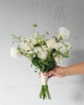 清新款白綠色系捧花
